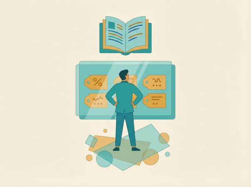 Illustration von transparenten Preisen und offenen Informationen